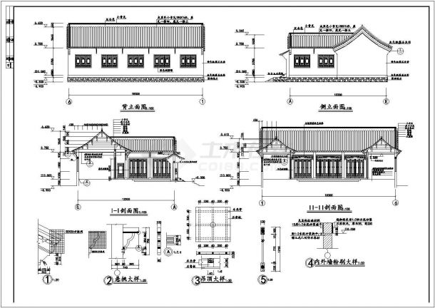 准提庵古建筑设计CAD详细施工图